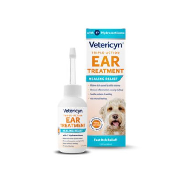 Vetericyn Triple Action Ear Treatment, 1.5 oz.