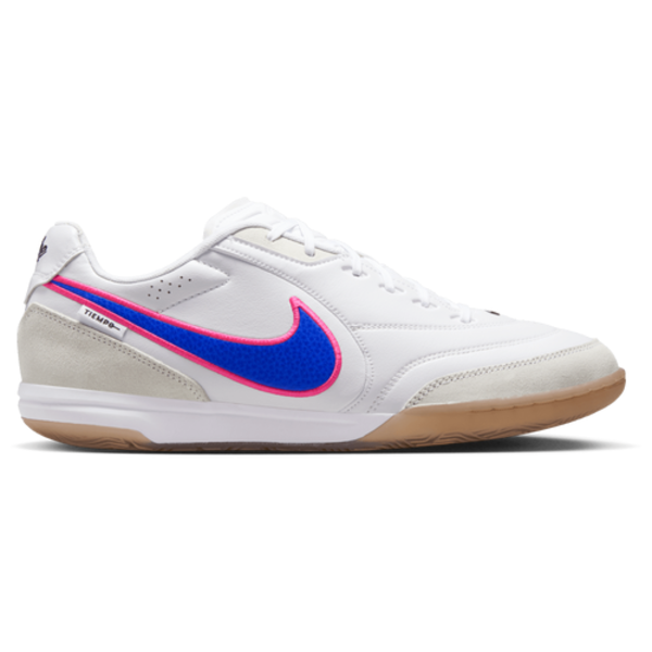 Nike Tiempo Streetgato Indoor Soccer Shoes, Size M9.5/W11.0, Medium/D - White/Blue