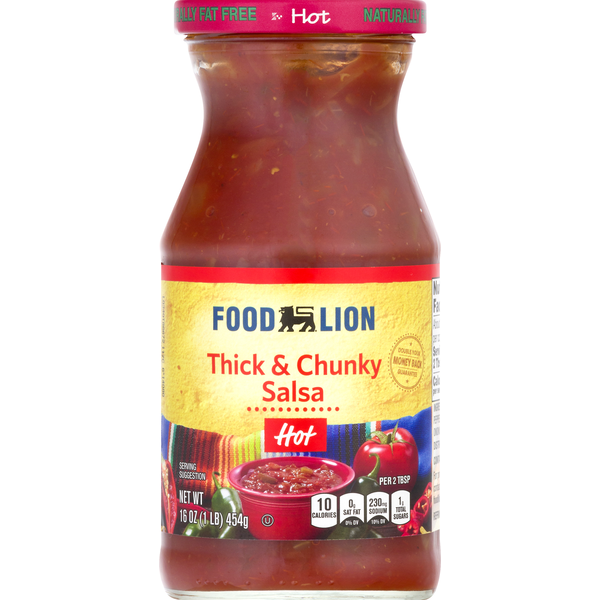 Food Lion Salsa, Thick & Chunky, Hot (16 oz) Instacart