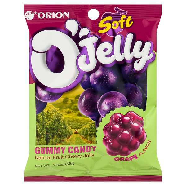 ORION Gummy Candy, Grape Flavor, O Jelly, Soft