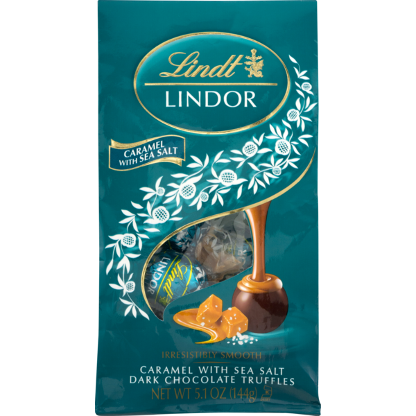 Lindt Lindor Caramel with Sea Salt Dark Chocolate Truffles (5.1 oz
