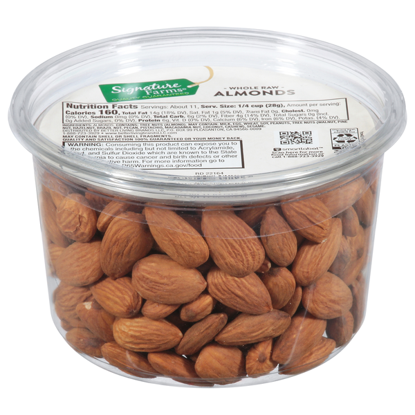 Signature Farms Almonds, Raw, Whole