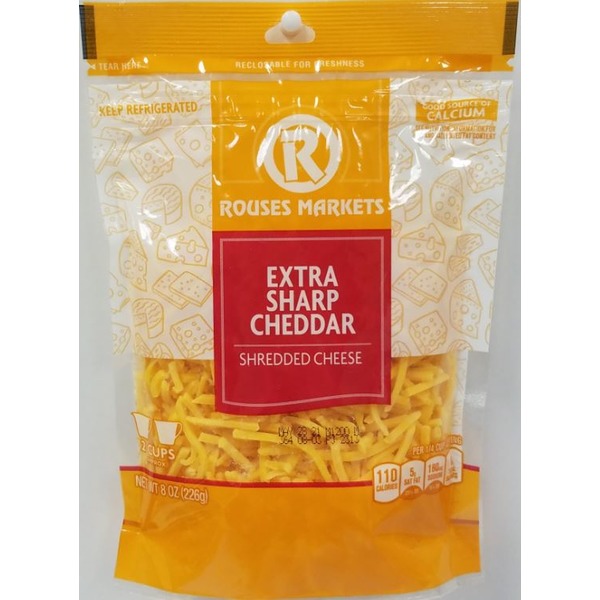 Rouses Shredded Extra Sharp Cheddar Cheese Same-Day Delivery | Rouses ...