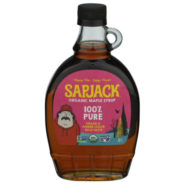Sapjack Amber Organic 100% Pure Maple Syrup