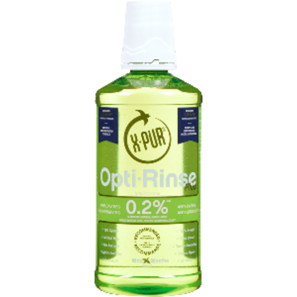 X-PUR Light Mint Opti-Rinse 0.2% Sodium Fluoride Mouthwash Same-Day ...