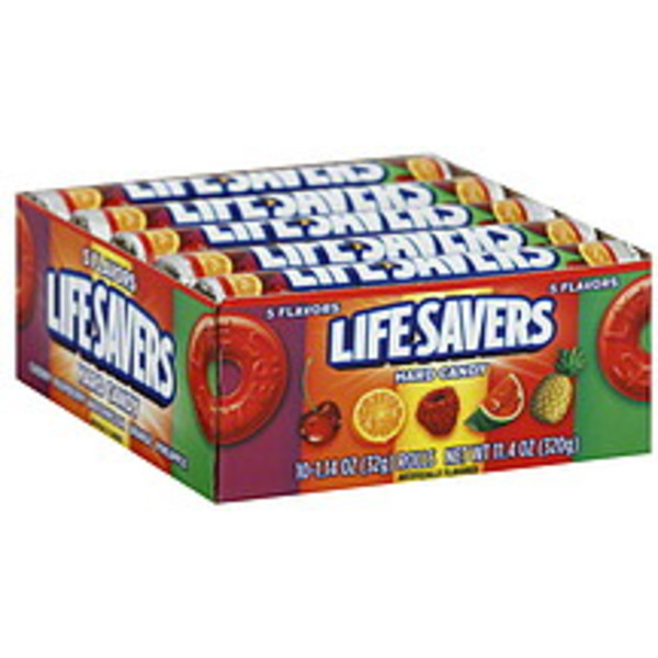 Lifesavers - 5 Flavors Hard Candy Rolls - 20/1.14 oz