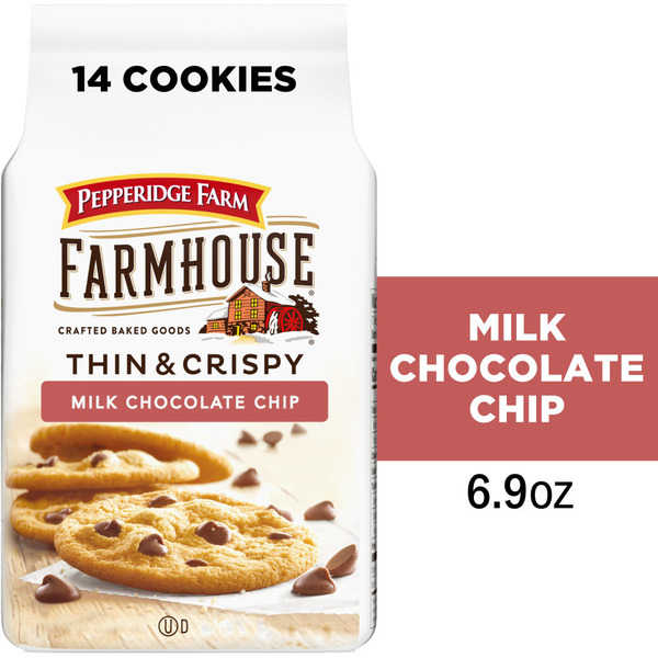 Pepperidge Farm Farmhouse Thin and Crispy Milk Chocolate Chip Cookies