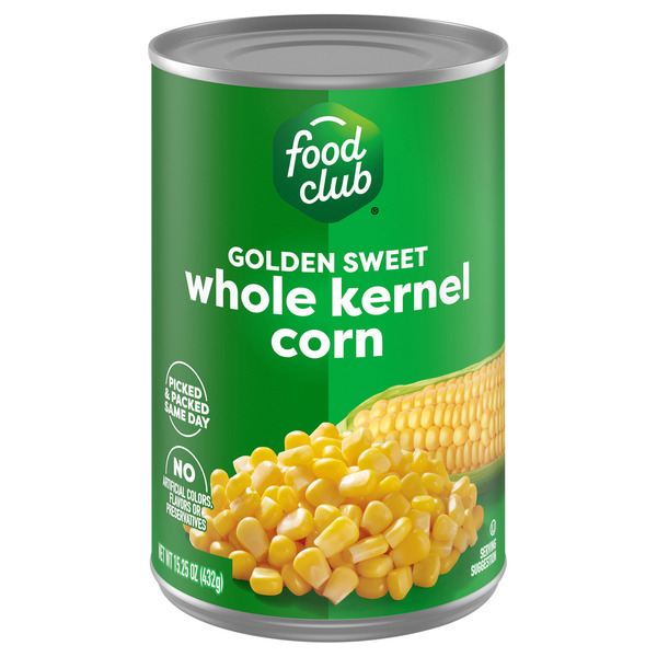 Food Club Corn, Whole Kernel, Golden Sweet Same-Day Delivery or