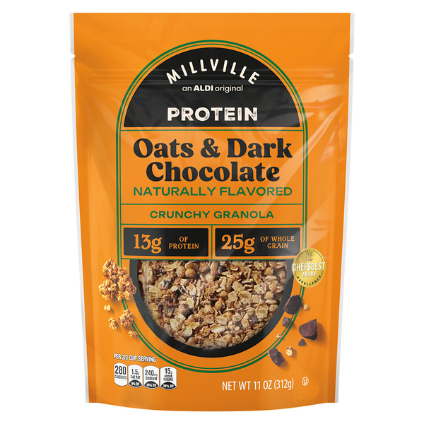 Millville Oats 'n Dark Chocolate Protein Crunchy Granola Same-Day