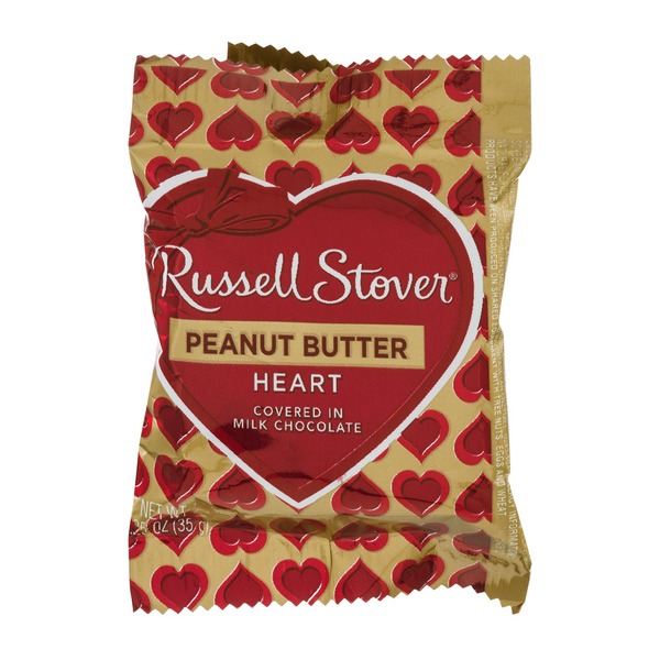 Russell Stover Peanut Butter Heart in Milk Chocolate (1.25 oz) Instacart