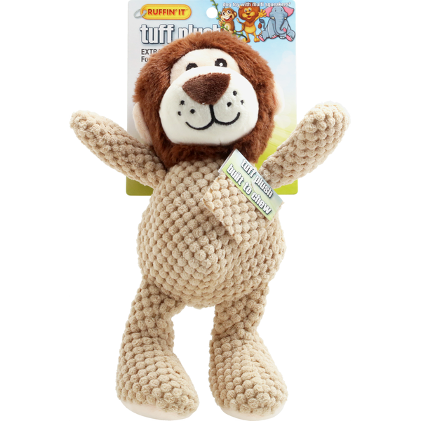 Ruffin' It Dog Toy, with Multi Squeakers, Jungle Assortment