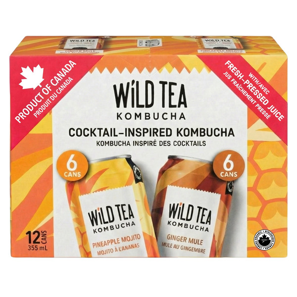 Wild Tea Kombucha Organic Cocktail-Inspired Kombucha Variety Pack
