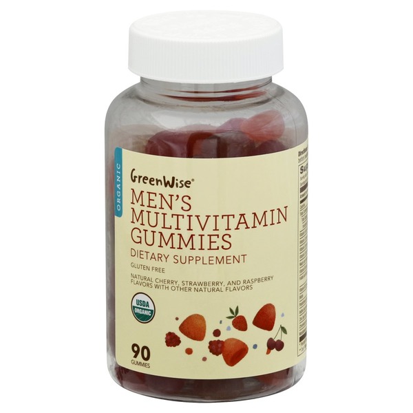GreenWise Multivitamin, Men's, Organic, Gummies (90 each) Instacart