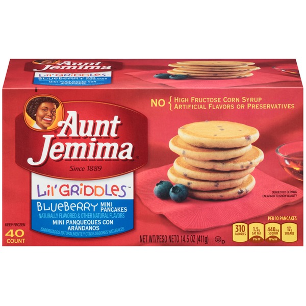 Aunt Jemima Lil' Griddles Mini Blueberry Pancakes (14.5 oz) Instacart