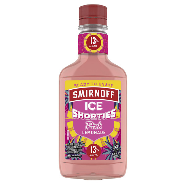 スビン FREEZE ラッキードロー Smirnoff Ice Pink Lemonade Shortie Flask Same-Day Delivery or