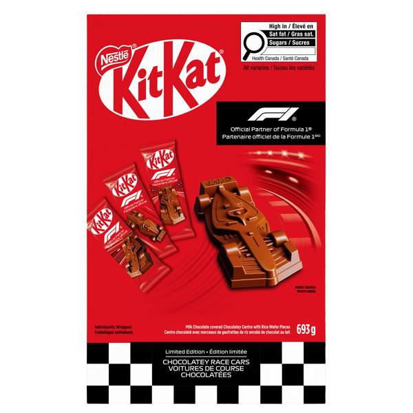 Kit Kat Formula 1 Race Car Shaped Chocolate Bars