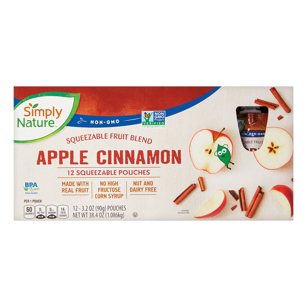 ALDI Simply Nature Apple Cinnamon Squeezies SameDay Delivery or Pickup