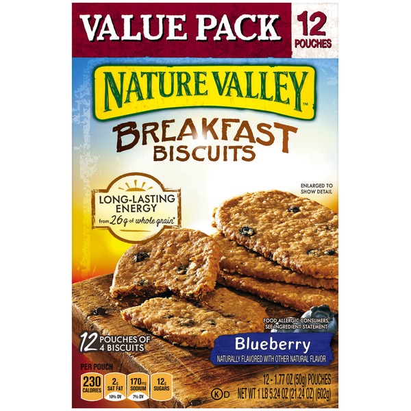 Nature Valley Blueberry Breakfast Biscuits (1.77 oz) Instacart