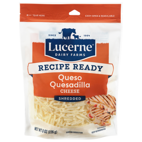 Lucerne Cheese, Finely Shredded, Queso Quesadilla