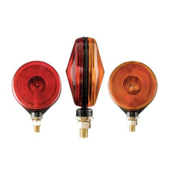 Carry-On Trailer Red/Amber Dual-Face Post-Mounted Light, CO-ST52RBU