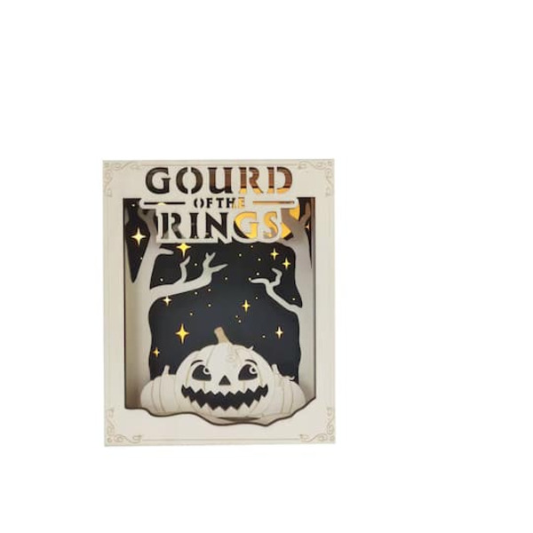 Make Market Gourd of the Rings DIY Wood Shadow Box Decor