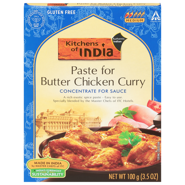 Kitchens of India Paste for Butter Chicken Curry, Gluten Free