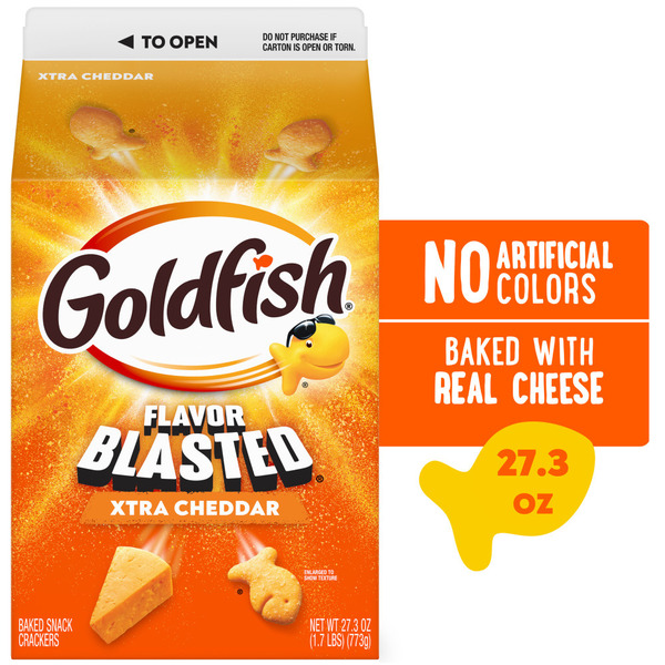 Pepperidge Farm Goldfish Flavor Blasted Xtra Cheddar Baked Snack Crackers