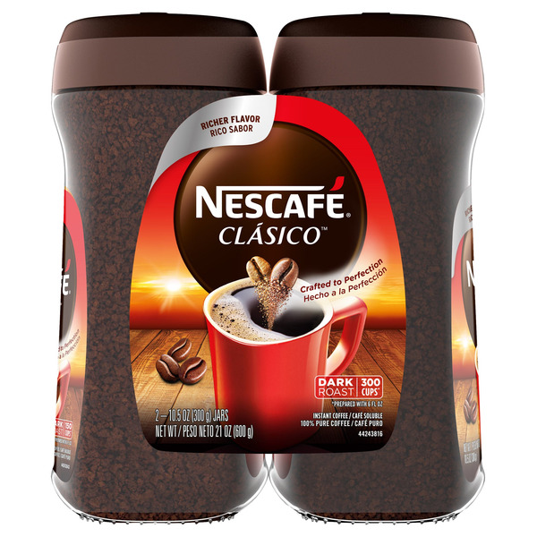 Clasico Instant Coffee, 2 x 10.5 oz