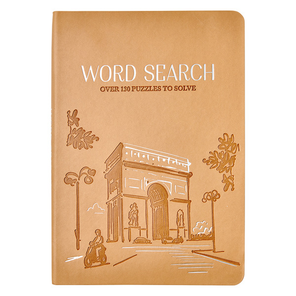 Hinkler Premium Brown Word Search Puzzle Book Same-Day Delivery or