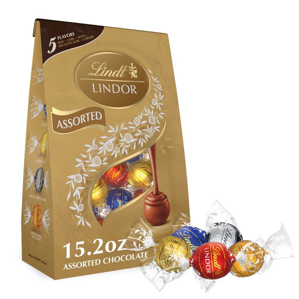 Lindt Lindor Assorted 5 Flavor Chocolate Candy Truffles Same-Day