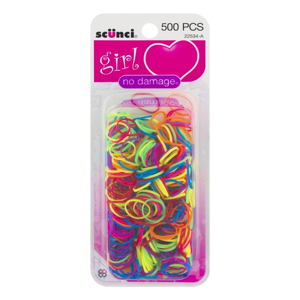 Scunci Girl No Damage Hair Bands 500 Pcs 500 Ct From Harris