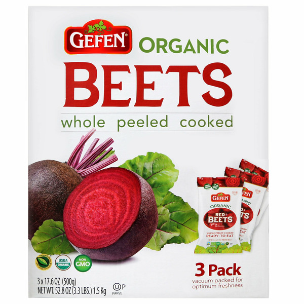 Gefen Organic Beets, 17.6 oz, 3-count