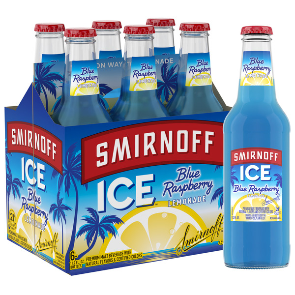 ブルーラダー♡スモーキーシトリン♡ポイント♡グリーンガーデン共生No.2864 Smirnoff Ice Blue Raspberry Lemonade, 6 pack Bottles, 11.2 fl oz