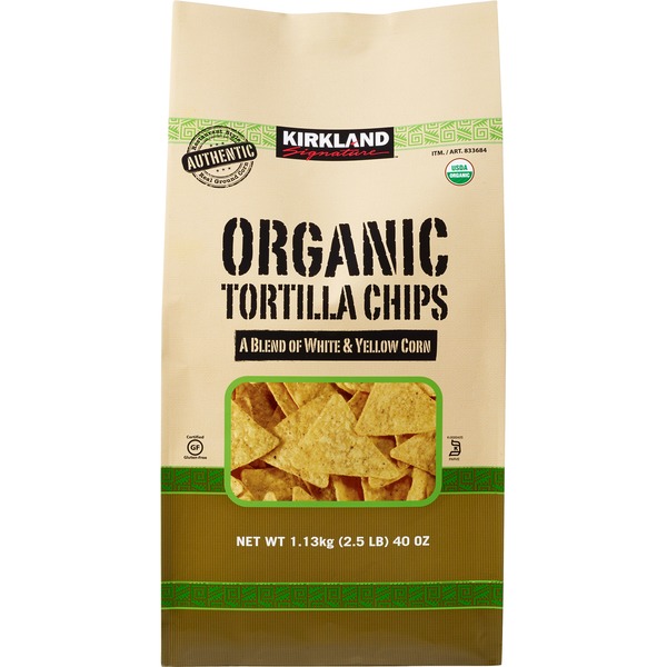 kirkland signature organic tortilla chip 40 oz from costco instacart taco works chips costco