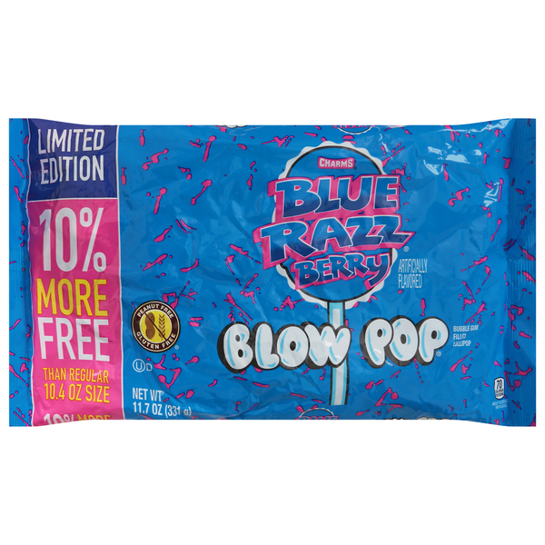 Charms Blow Pop, Blue Razz Berry Same-Day Delivery or Pickup
