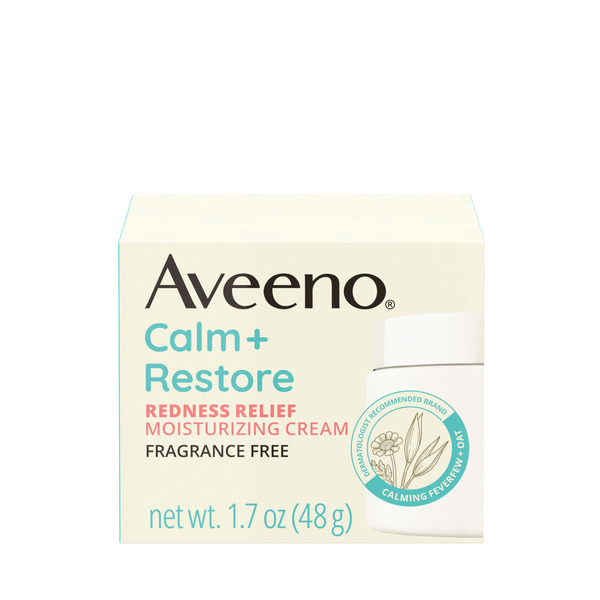 Aveeno Calm + Restore Redness Relief Cream, Face Moisturizer, 1.7 oz - 1.7 oz