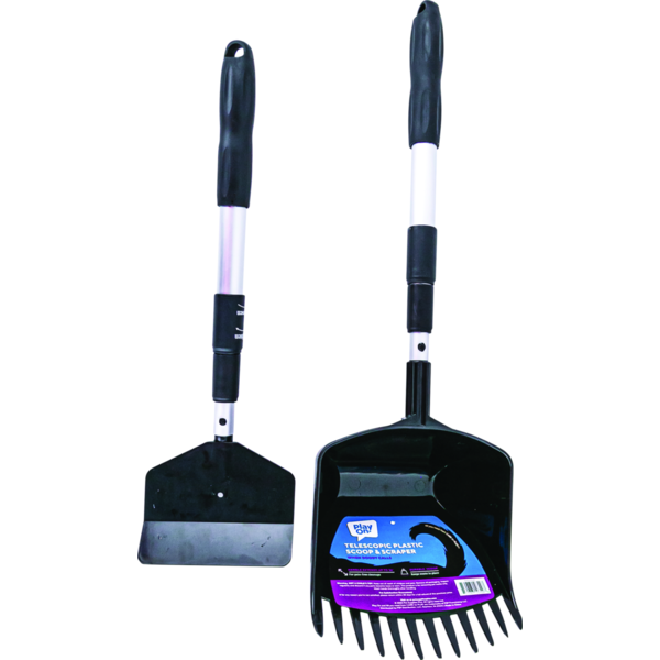 Play On Waste Removal Telescopic Plastic Scoop & Scraper