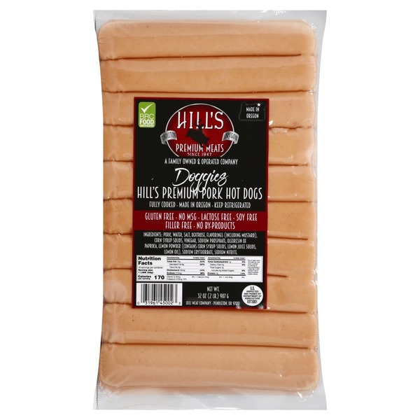 Hills Premium Meats Hot Dogs, Hill's Premium Pork (32 oz) Instacart
