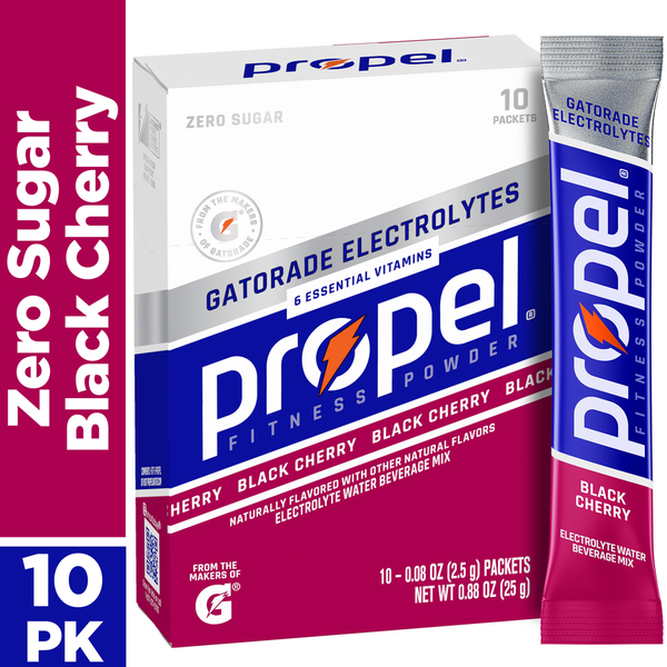 Propel Zero Sugar Electrolyte Water Beverage Mix Black Cherry 0.08