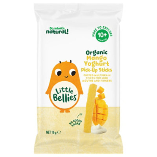 Little Bellies Organic Pick-Up Sticks Mango Yogurt