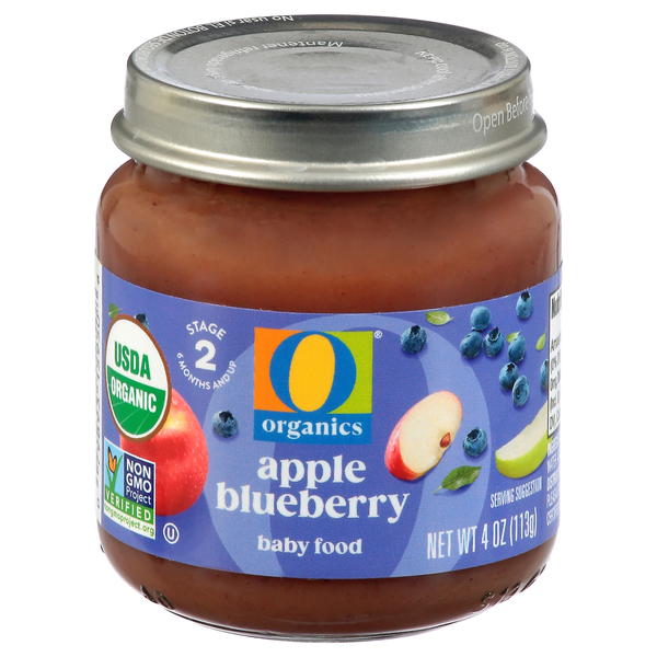 O Organics Apple Blueberry Stage 2 Baby Food