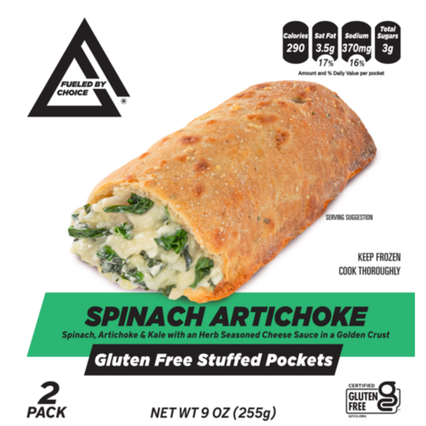 Fueled By Choice Spinach Artichoke Stuffed Sandwiches 2 Pack