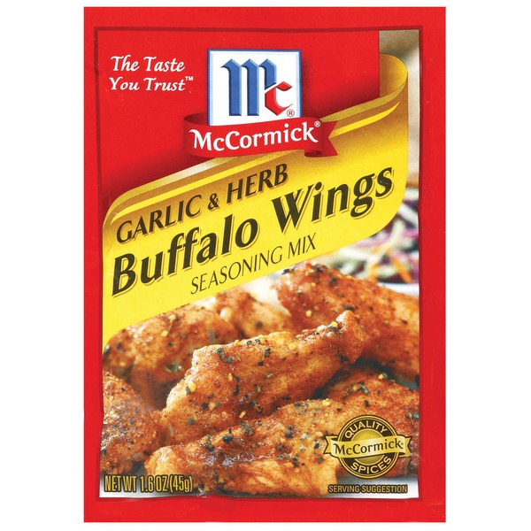 Chicken Garlic & Herb Buffalo Wings Seasoning Mix (1.6 oz) Instacart