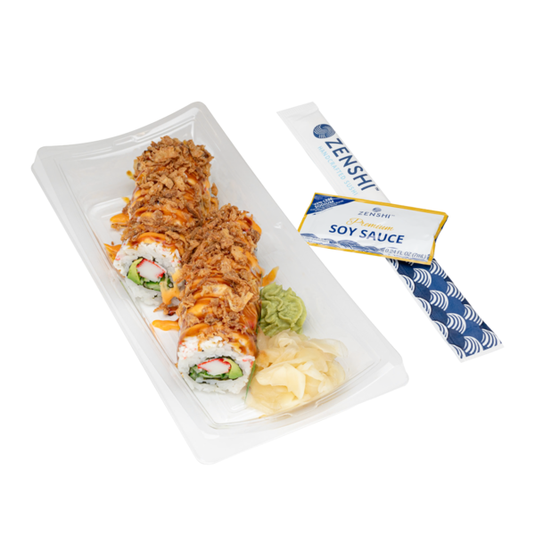 ZENSHI Handcrafted Sushi Crunchy Roll,Imitation Crab Same-Day