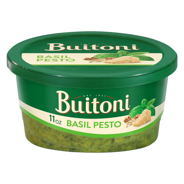 Buitoni Basil Pesto, Refrigerated Basil Sauce, 11 oz Tub