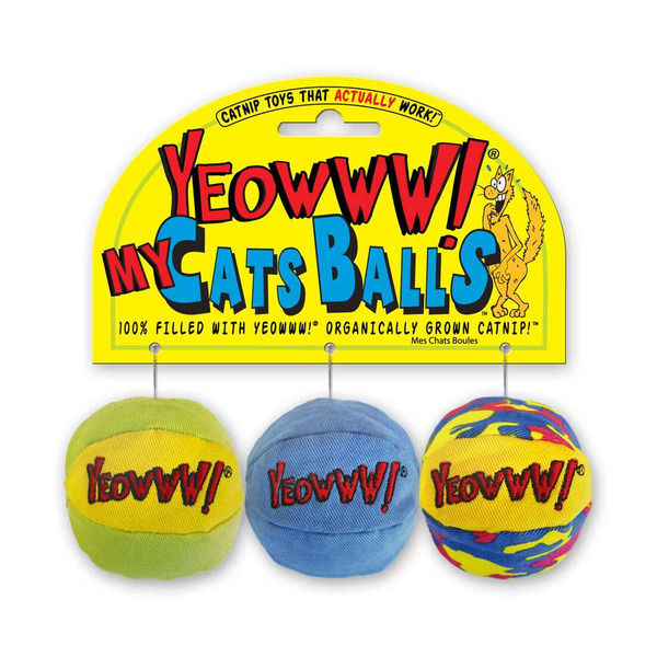Yeowww! Catnip My Cats Balls Cat Toy