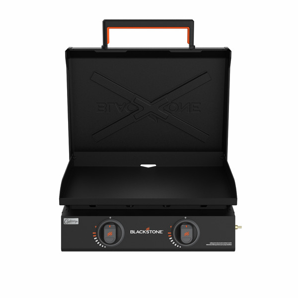 Blackstone 22-in Culinary Omnivore Tabletop Griddle with Hood 361-Sq. in Black Powder Coat Portable Grill