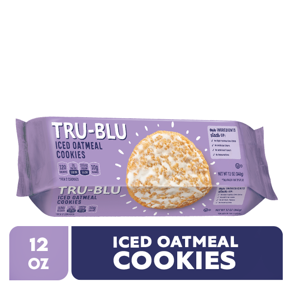 Tru-Blu Iced Oatmeal Cookies