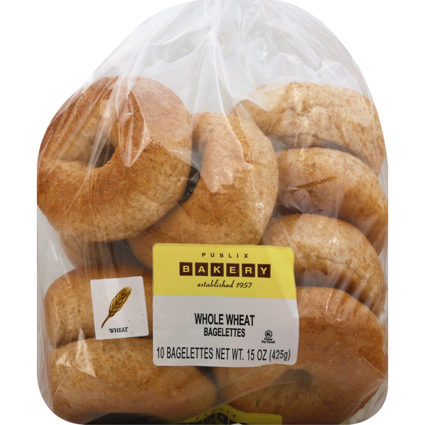 Publix Bakery Bagelettes, Whole Wheat (10 each) Instacart