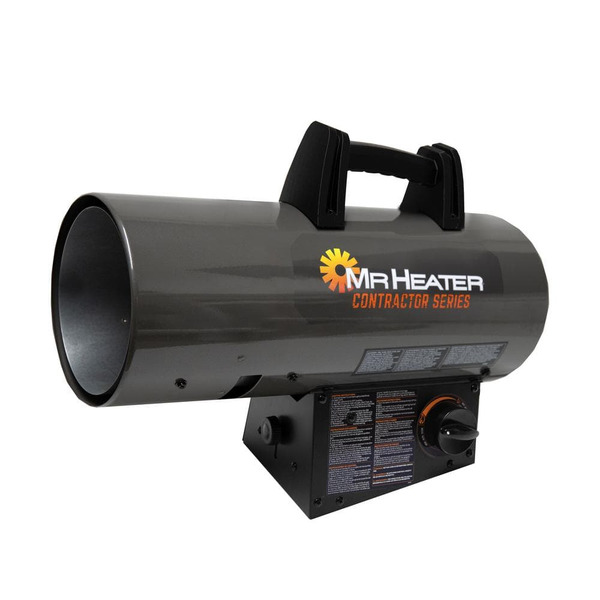 Mr. Heater Contractor Series 60,000 Btu Forced Air Propane Torpedo Space Heater With 10 Ft Hose And Regulator